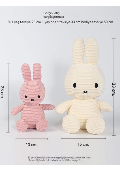 Miffy Tavşan Peluş Oyuncak Bebek Yatıştırıcı Bebek Bez Bebek (Yurt Dışından)