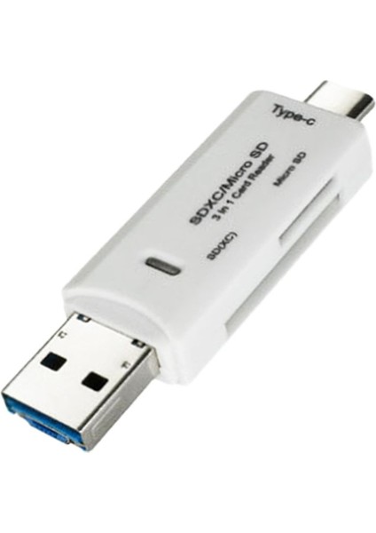 To Otg Type-C Kart Okuyucu USB 3.0 A Micro Combo To Tf Sd (Yurt Dışından)