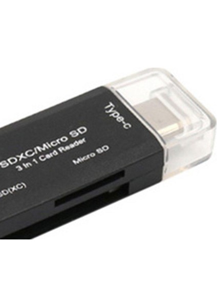 Ef Yüksek Hızlı Kart Okuyucu Adaptörü 3'ü 1 Arada Usb3.1 Usb-C/tip C Sd Tf/mikro (Yurt Dışından)