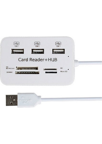 Bs USB Hub 3.0 Combo USB Ayırıcı Yüksek Hızlı Tip C Hub Sd/tf Kart Okuyucu (Yurt Dışından)