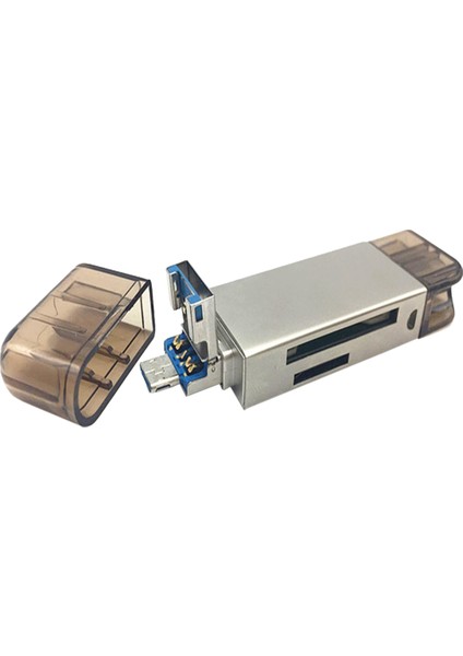 5'i 1 Arada USB / Mikro USB / Tip C (Otg) Sd Android Telefon Için Tf Kart Okuyucu (Yurt Dışından)