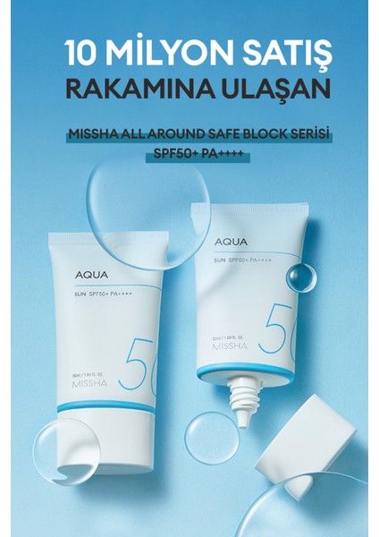 Missha All Around Safe Block Aqua Sun Gel Spf50+/Pa++++