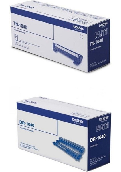 TN-1040 DR-1040 DCP-1511 Orjinal Toner ve Drum Ünitesi Seti Toner 1,000 Drum 10,000 Syf. NI212