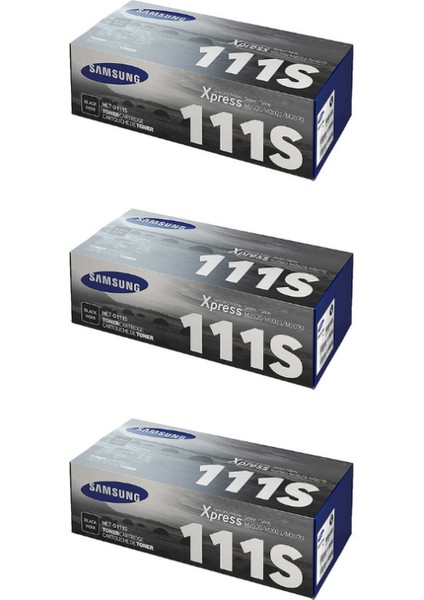 MLT-D111S Xpress SL-M2020 Orjinal Toner 3'lü Avantaj Paket 3*1,000 Sayfa Kapasiteli NI172