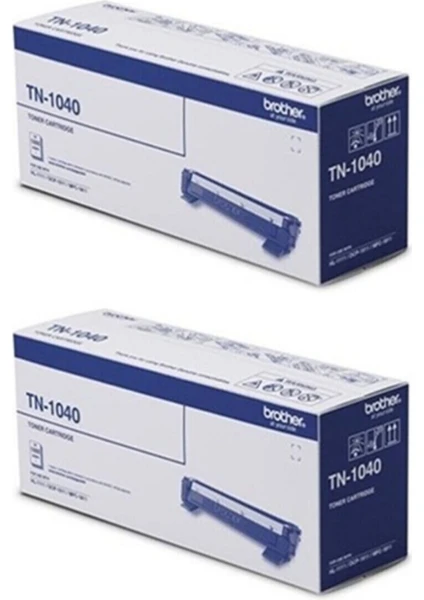 TN-1040 (1040) HL-1211W 2'li Orjinal Toner Avantaj Paket 1,000 Sayfa Kapasiteli Kutulu Ürünler NI192