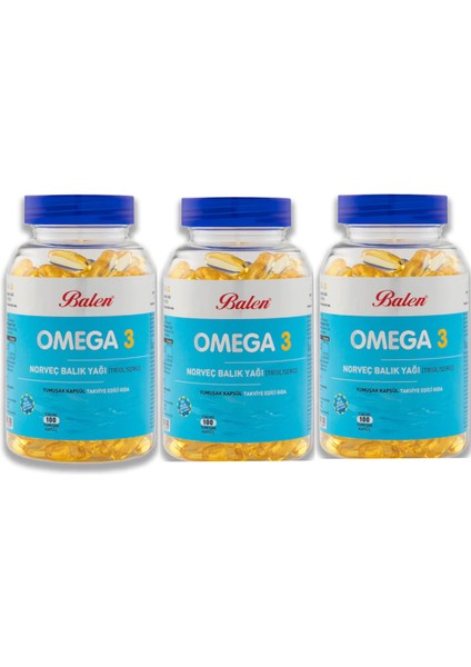 Omega 3 Norveç Balık Yağı () Yum.kap. 1380 mg x 100 3 Adet