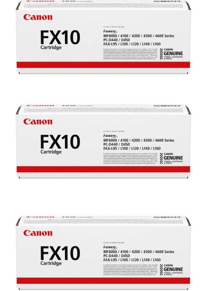 Fx-10 I-Sensys MF-4690PL Orjinal Toner 3'lü Avantaj Paket 3*2,000 Sayfa Kapasiteli NI133