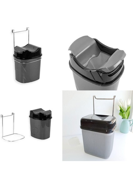 Askılı Pratik Çöp Kovası 5.5 Litre Asılabilir