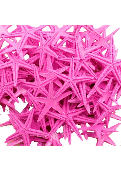 Polyester Deniz Yıldızı Minik Boy 1.5 cm -3 cm - 100'LÜ Pembe