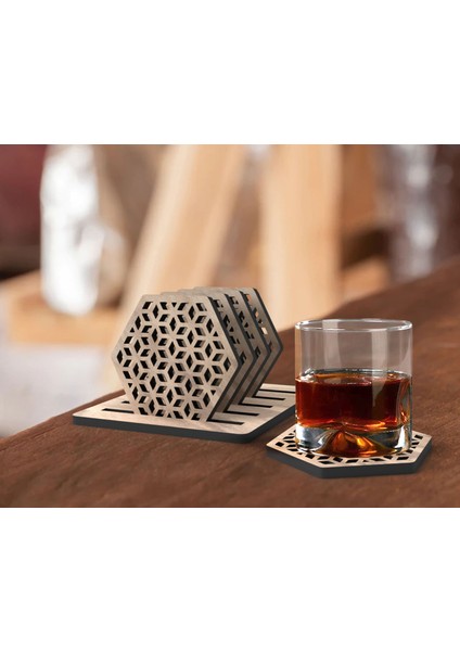 5'li Lazer Kesim Ahşap Bardak Altlığı Seti, Ev Dekorasyonu, Ev Bar Dekoru, Mutfak Dekoru, Ahşap Bardak Altlıkları, Masa Aksesuarı-2 indirimleri