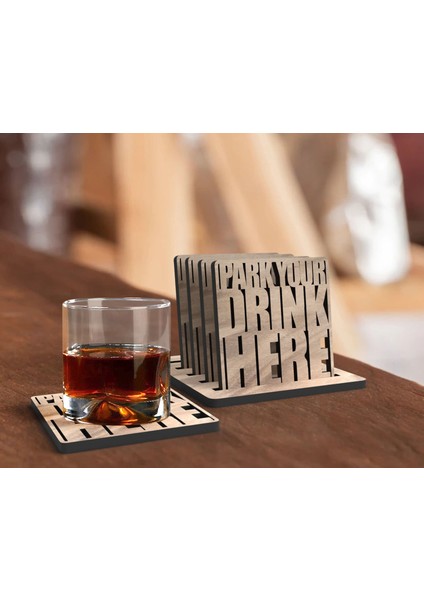 5'li Lazer Kesim Ahşap Bardak Altlığı Seti, Ev Dekorasyonu, Ev Bar Dekoru, Mutfak Dekoru, Ahşap Bardak Altlıkları, Masa Aksesuarı-3 fiyatları