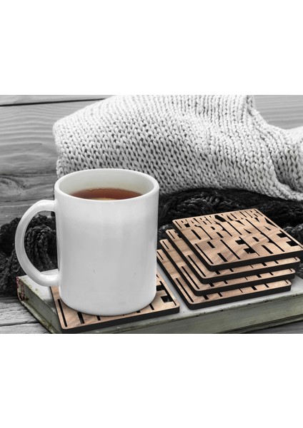 5'li Lazer Kesim Ahşap Bardak Altlığı Seti, Ev Dekorasyonu, Ev Bar Dekoru, Mutfak Dekoru, Ahşap Bardak Altlıkları, Masa Aksesuarı-3 indirimleri