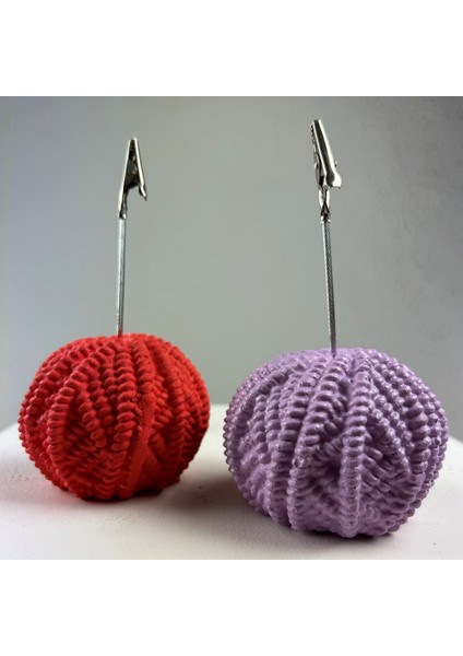 Yumak Not Tutucu 2'li Set ( Lila - Kırmızı )