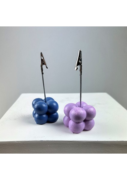 Bubble Not Tutucu 2'li Set ( Gri Mavi - Lila )