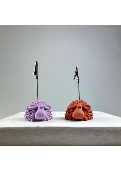 Kuzu Not Tutucu 2'li Set (Lila - Terracota)