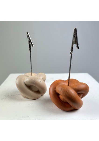 Düğüm Not Tutucu 2'li Set ( Krem - Terracota) fiyatları