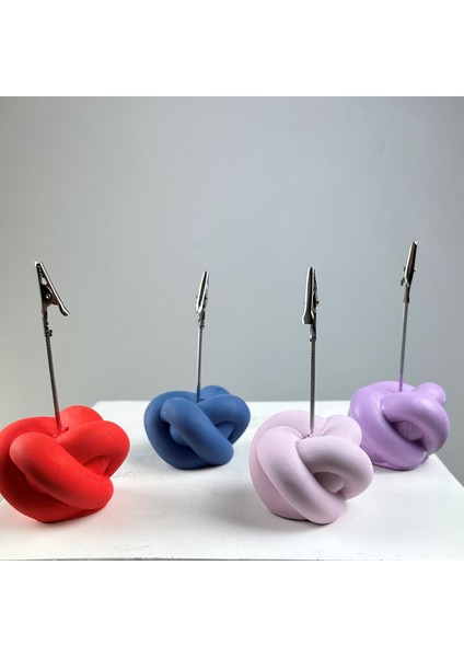 Düğüm Not Tutucu 4'lü Set (Gri Mavi-Mercan-Pembe-Lila) fırsatları