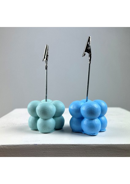 Bubble Not Tutucu 2'li Set ( Nane - Açık Mavi )