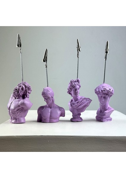 Lila Rengi Laocoon, Ares,apollo ve David Heykel Not Tutucu 4'lü Set