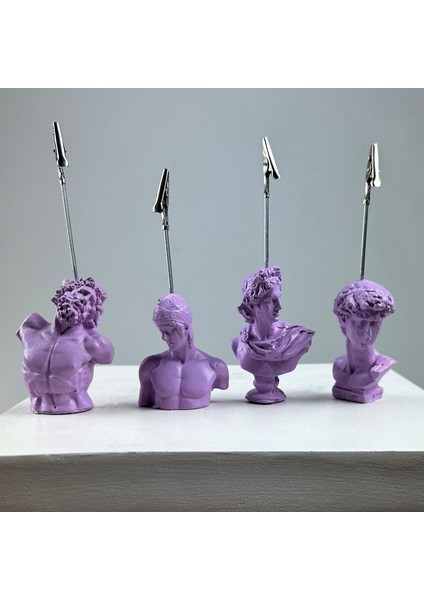 Lila Rengi Laocoon, Ares,apollo ve David Heykel Not Tutucu 4'lü Set fiyatları
