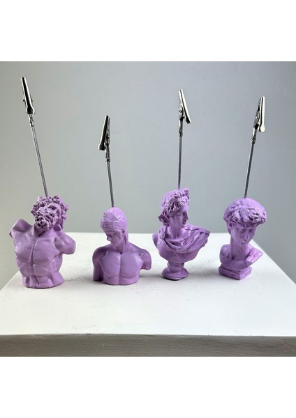 Lila Rengi Laocoon, Ares,apollo ve David Heykel Not Tutucu 4'lü Set modelleri