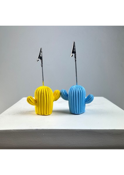 Kaktüs Not Tutucu 2'li Set (Sarı- Açık Mavi) fiyatları