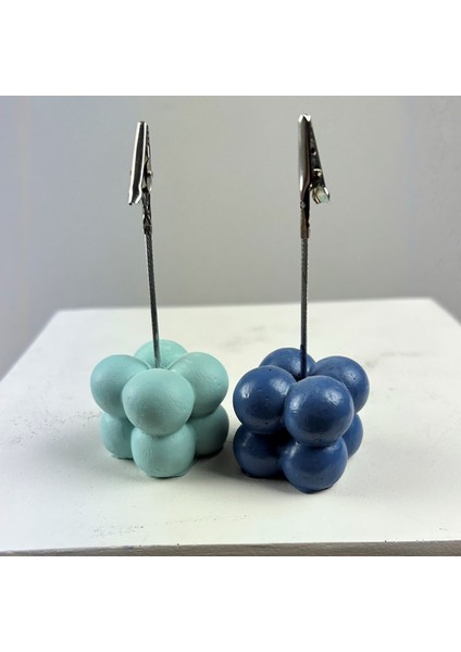 Bubble Not Tutucu 2'li Set ( Nane - Gri Mavi )