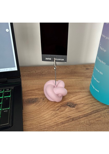 Pembe Düğüm Not Tutucu