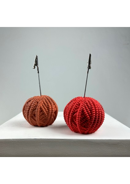 Yumak Not Tutucu 2'li Set ( Terracota - Kırmızı)