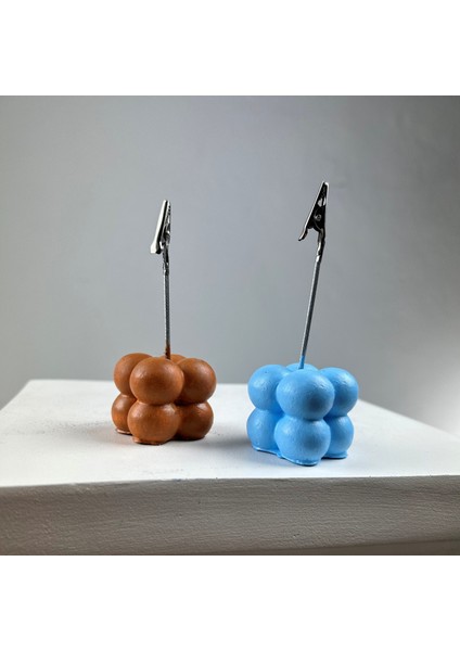 Bubble Not Tutucu 2'li Set ( Terracota - Açık Mavi )