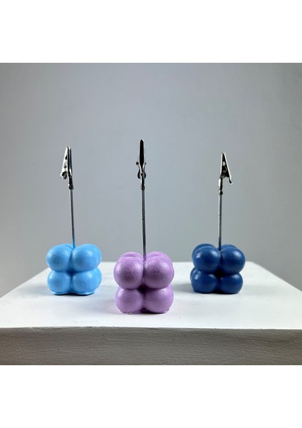 Bubble Not Tutucu 3'lü Set ( Açık Mavi - Lila - Gri Mavi)