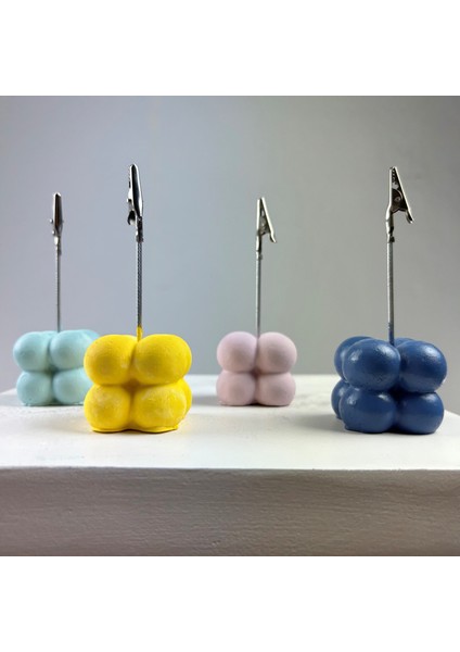Bubble Not Tutucu 4'lü Set ( Nane - Pembe - Sarı - Gri Mavi)