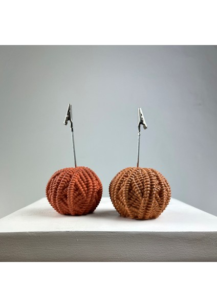 Yumak Not Tutucu 2'li Set ( Terracota - Meşe )