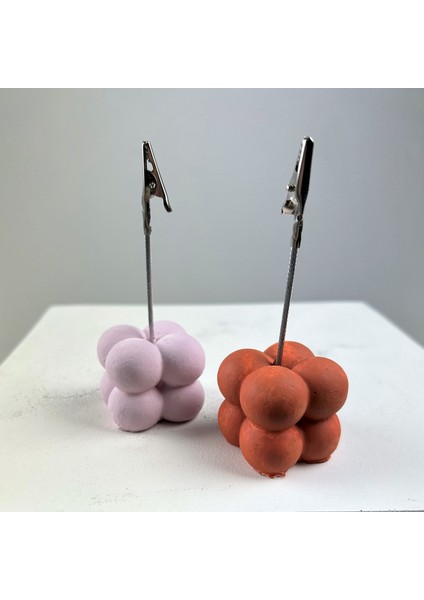 Bubble Not Tutucu 2'li Set ( Pembe - Meşe )