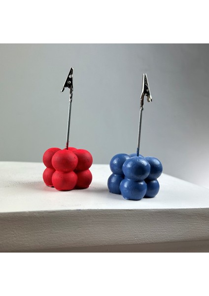 Bubble Not Tutucu 2'li Set (Kırmızı - Gri Mavi )