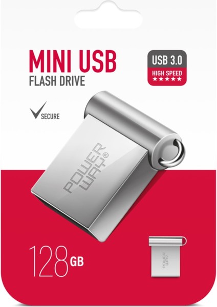 128 GB USB 3.0 Yüksek Hızlı Metal Mini Usb Flash Bellek