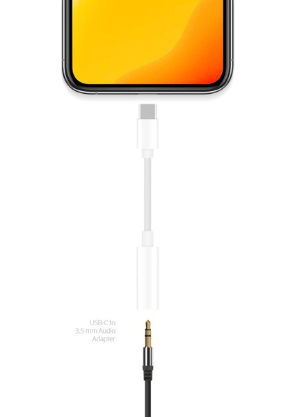 AC04 Type-C To Aux Çevirici Tüm Cihazlarla Uyumlu Samsung Xiaomi 3.5mm Aux Kulaklık Dönüştürücü
