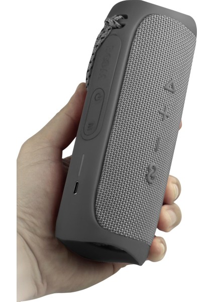Boom Gri Taşınabilir Ses Bombası Kablosuz Bluetooth Hoparlör Speaker Yüksek Ses Çoklu Bağlantı