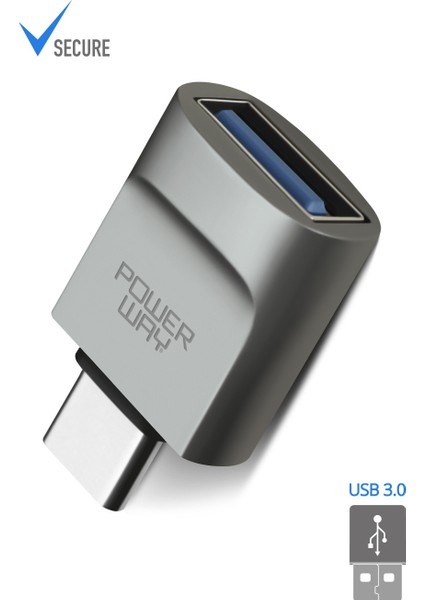 Type-C To USB 3.0 (Yüksek Hızlı) Veri Aktarımı Otg Çevirici Dönüştürücü Adaptör