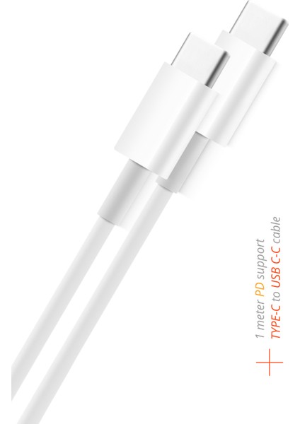 RXS30 Pd 25W Orjinal Xiaomi Huawei Honor Oppo Uyumlu Type-C Hızlı Şarj Seti Kablo Dahil