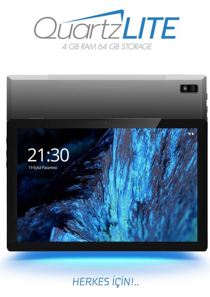 10.1 Inc 4gb Ram 64GB Hafıza IPS Ekran 8 Çekirdek Işlemcili QuartzLite Tablet