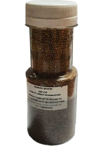 Pasta Süsleme Şekeri - Kaskas Yenilebilir Kum Şeker 100 gr Kahverengi