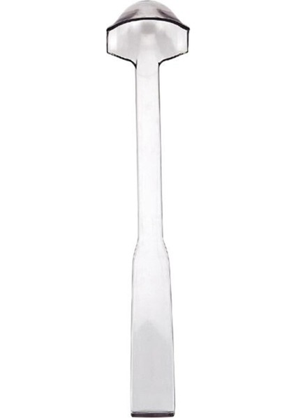 Çift Taraflı Sos Kepçesi, Polikarbon, 27 Cm, Şeffaf
