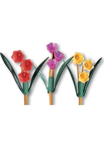 Pasta Süsü Lily Çiçek 10 Lu Paket