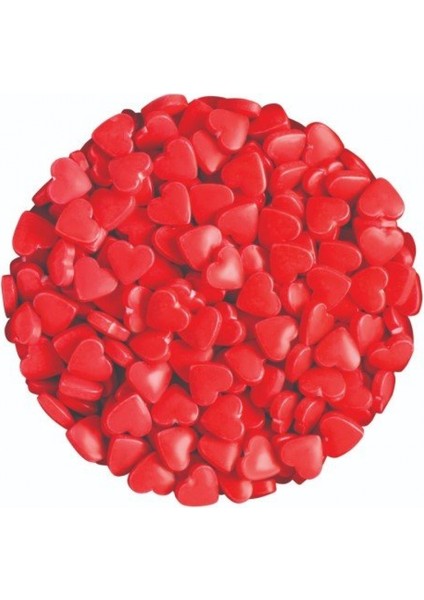 Şeker Küçük Kırmızı Kalp 90 gr