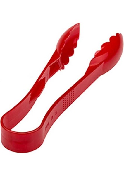 Plastik Salata Maşası, Polikarbonat, No: 2, 225 Mm, Kırmızı