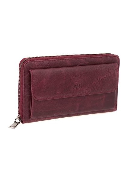 Bordo Unisex Portföy & Clutch Çanta Ar P-706-CR