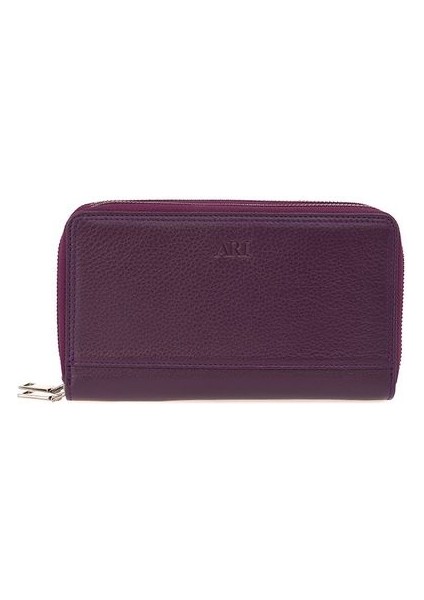 Mor Rölax Deri Unisex Portföy & Clutch Çanta Ar P-715