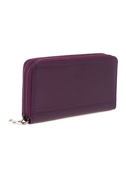 Mor Rölax Deri Unisex Portföy & Clutch Çanta Ar P-715