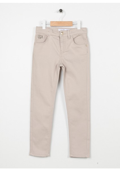 Normal Bel Boru Paça Gri Kız Çocuk Pantolon GLENO23Y